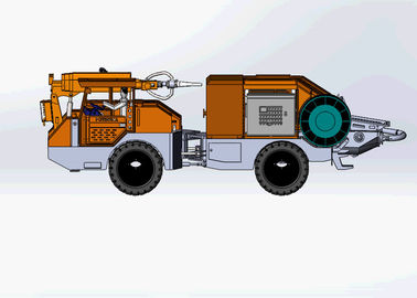 11000kg hanno bagnato il potere del motore diesel dell'azionamento delle ruote della macchina 4 dello Shotcrete per cantieri sotterranei