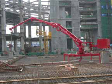 Pompa per calcestruzzo del ragno del sistema elettrico che dispone asta HG17 senza fili